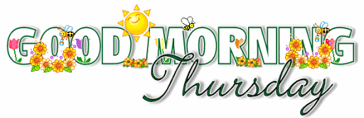 Dzień Dobry w czwartek na białym tle